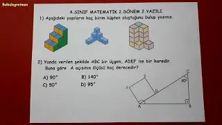 4.sınıf matematik 2.dönem 2.yazılı @Bulbulogretmen  #matematik #yazılı #4.sınıf #keşfet #school