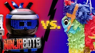 Ninja Bots Vs. Piñata!
