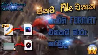 ⭕ 𝐇𝐨𝐰 𝐭𝐨 𝐜𝐨𝐧𝐯𝐞𝐫𝐭 𝐚𝐧𝐲 𝐟𝐢𝐥𝐞 𝐭𝐨 𝐚𝐧𝐲 𝐟𝐨𝐫𝐦𝐚𝐭 𝐢𝐧 ( සිංහලෙන් )  | clear expansion .( Sl lion )