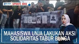 Prihatin Korban Kecelakaan Di Jambi, Mahasiswa Unja Lakukan Aksi Solidaritas Tabur Bunga