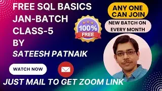 FREE SQL Basics Class 5| Inner Join | Left Outer Join | Right Outer Join|Full Outer Join |Cross Join