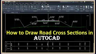 How to Draw Road Cross Sections Fill . | Autocad | | Area | Excel to CAD|