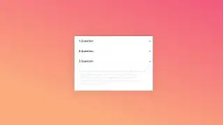 Build an Accordion Menu | Pure Html Css