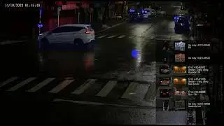 Camera AI giám sát biển số xe vào ban đêm