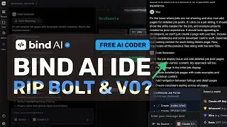 Bind AI IDE: This FREE AI Coder BEATS BOLT, V0 & MORE?! (w/ 3.7 Sonnet!)