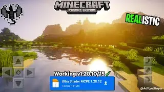 Realistic Shader For MCPE - 1.20.15 🥹 | Render Dragon ( No Clickbait) + Working Shader