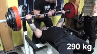 Rade Savic - Trening 20.3.2013 - 290 kg raw