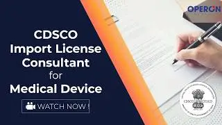CDSCO Import License consultant for medical device