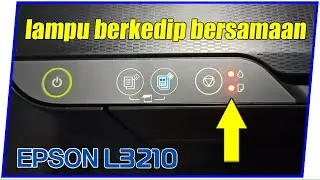 Cara Reset Printer Epson L3210 lampu tinta dan kertas berkedip bersamaan