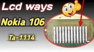 Nokia 106 white display solution || Nokia Ta-1114 Lcd ways || pin 3