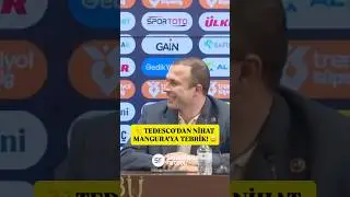 Tedesco congratulated Fenerbahçe's new communications manager, Nihat Mangura! 😆👏