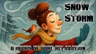 Snow Storm | 8-Hours of Pure Relaxation | Feel the Breeze