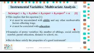OLS Multivariate_IV Estimations