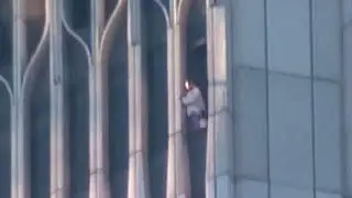 Two people are trapped on the 107th floor of the north tower.