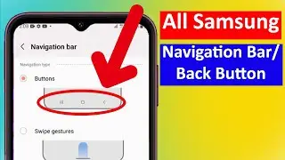 How to Change Navigation Bars Samsung Galaxy A14 | Samsung a14 navigation bar settings