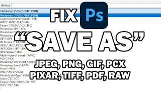 How To Fix Photoshop Save As only showing PSD, PSB, or Tiff - Enable Legacy 