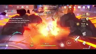 Showdown: Ancient Rock Drake 1 Eula c0 - Genshin Impact