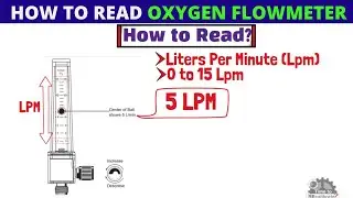 How to Read Oxygen Flowmeter - Oxygen flow meter settings and readings