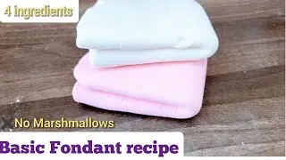 Few people know this recipe ❗️Homemade Fondant | No Marshmallows ❗️ 4 ingredients recipe