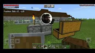 Working on my roof (Minecraft on mobile)