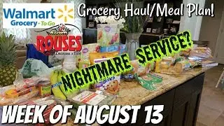 GROCERY HAUL & MEAL PLAN | WALMART | FAMILY OF 4 | 8/13/18