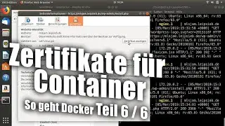 Zertifikate für Container | Docker-Tutorial 6/6