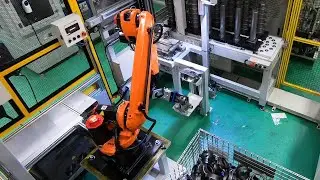 Mujinお客様事例《八木工業株式会社様 バラ積み部品の整列供給をロボットのみで実現》