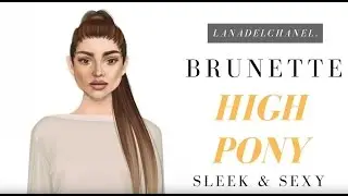 Stardoll Brunette High Pony Up-Do Tutorial By Lanadelchanel