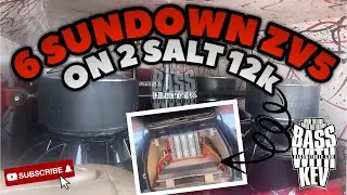 6 SUNDOWN AUDIO ZV5 18 INCH SUBWOOFERS ON 2 SUNDOWN AUDIO SALT 12 AMPLIFIERS SLAMOLOGY 2023