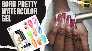 BORN PRETTY WATERCOLOR GEL TUTORIAL | GLITTERSPOLISH NAILS