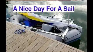 Intex Mariner 3 With Sail Kit Out for a Sail