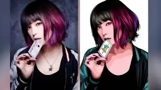 Photoshop Vector X Vexel - LiSa (Time Lapse) (Speed Art)