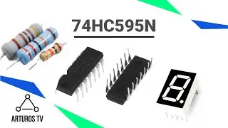 Сдвиговый регистр 74HC595N + семисегментный индикатор. "Arduino для чайников"