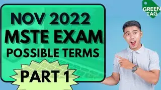 November 2022 MSTE CELE (30 possible definition of terms) 