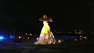 Projection Mapped Wedding Dress