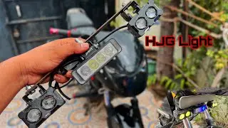 HJG fog light for bike installation🏍️ || best modified bikes india || projector light for bike