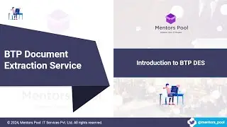 SAP BTP Document Extraction Service | SAP BTP Training | SAP BTP Tutorials - Mentors Pool