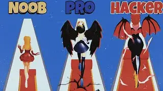 NOOB vs PRO vs HACKER in Carpet Roller.