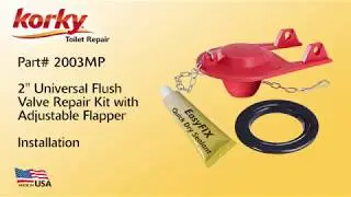 How to Repair Toilet Flapper and Flush Valve by Korky - 2003MP