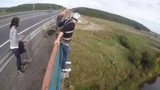 Прыжки с веревкой с моста в Могилеве, 2