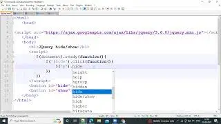 jQuery hide() and show() content on button click