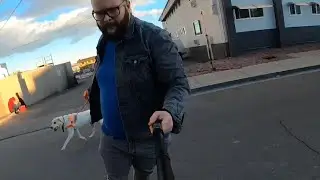 Space age longboarding dog leash
