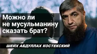 Можно ли не мусульманину сказать брат - шейх Абдуллах Костекский