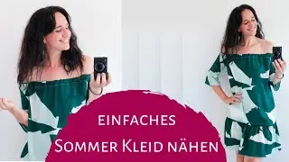 Sommerkleid für Anfänger nähen (Offshoulder Kleid Schnittmuster Tessa)