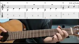 Que Sera Sera (Doris Day) - Easy Fingerstyle Guitar Playthrough Tutorial Lesson With Tabs