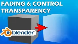 Animate  Fading  Slider or Control Transparency in Blender  | Blender 3D
