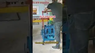 cheap small manual cement concrete hollow block molding machine for buiding blocks laying making