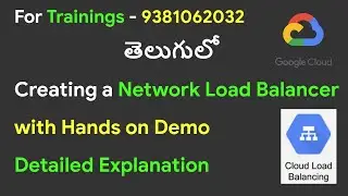 Google Cloud Network Load Balancer | Google Cloud In Telugu | Gcp Load Balancer