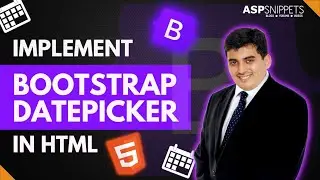 Implement Bootstrap DatePicker in HTML