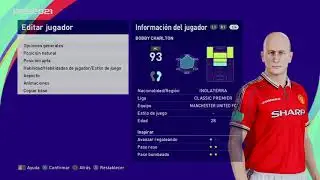 Robert ``Bobby´´ Charlton - PES Clasico (Face, Body& Stats)
